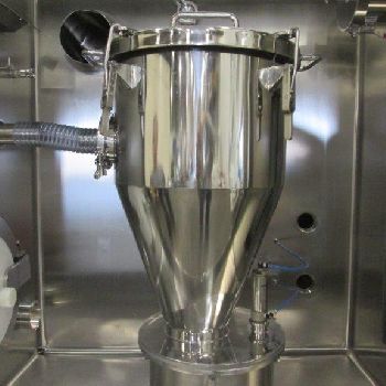 Howorth, discharge Isolator,Stainless Steel,single side w/4-glove top sect,2-glove bottom sect,30-60-120 KG Mettler scale,2006,#46001