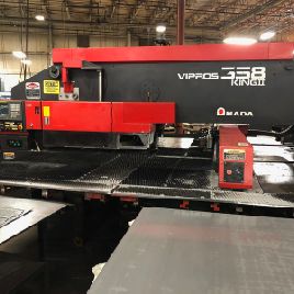 33 тонны, Amada # VIPROS-358-KING-II, Fanuc 18P, 58 станций, 4 A / I, 50 "x 78 путешествий, 2000