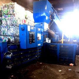 Selco#HSO-108AR30, used auto-tie horizontal baler, 30 HP hydraulic pump, 28" x 30 feed opening, 20 second cycle time