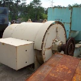 1100 KW, 900 RPM,Kato, 2-bearing, new surplus, 2400/4160 V.