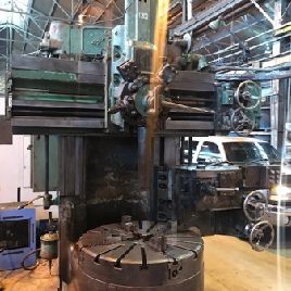 Bullard # CUTMASTER 42 ", VTL, support inférieur 37, mandrin indépendant à 4 mâchoires, tourelle à 5 côtés sur traverse, tête latérale avec tourelle 4 positions