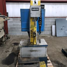 6 Ton,Haeger#HP6-C, insertion press,lower horn,electrical controls,factory base