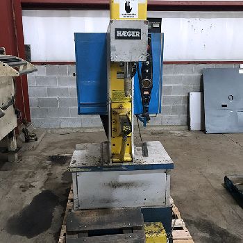 6 Ton,Haeger#HP6-C, insertion press,lower horn,electrical controls,factory base