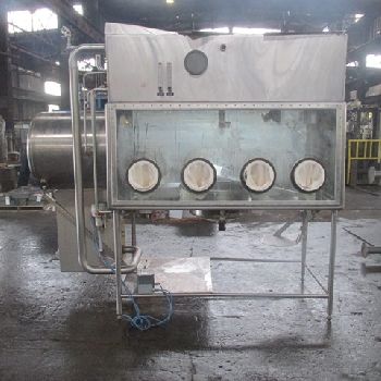 Walker, Nutsche Filter,316L/Hastelloy C22,.26 Sq Meter,77" L x 42 H x 35 D,dual sided,(4) glove ports per side,#3109-12