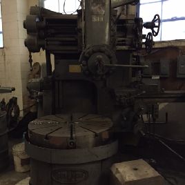 42"BullardVTL vertical lathe with turret head