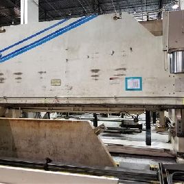 Wysong#FAB500-240, hydraulic / 6-Axis CNC press brake, 20â€™ OA, 18â€™6" BH, 1999
