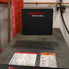 MultiCam#3000, plasma hi-definition,7â€™ x 11â€™ table,1" cutting cap,dust collector,autogas console,Hypertherm control,2010,#7307