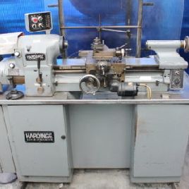 Hardinge # HLV-H, torno de sala de herramientas de alta precisión, 11 "x 18, cierre de collar de palanca 5C, # 8487HP