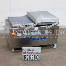 Multivac#C500, Stainless Steel, USDA, semi-automatic dual station vacuum packaging machine (2 available)