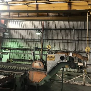 Savage#RS-1020T, aluminum plate saw,144" length,6 deep,20 HP,2130 RPM,1989