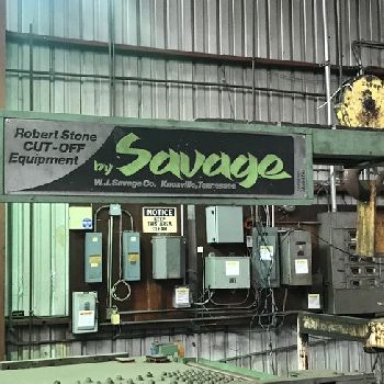 Savage#RS-1020T, aluminum plate saw,144" length,6 deep,20 HP,2130 RPM,1989