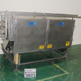 CMS # WH48, непрерывный, из нержавеющей стали, барабан для нанесения покрытия, до 6750 фунтов / час, механический механизм наклона