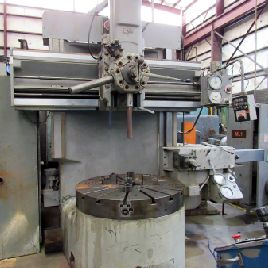 46 "Bullard # DYNATROL, VTL, portabrocas independiente de 4 mordazas, 40 debajo del riel, 50 HP, crl colgante, formas cromadas, # 18176