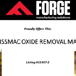 Lissmac#SBM-B1000, oxide removal machine,auto feed,39.37" W part,.079 part thick,2007