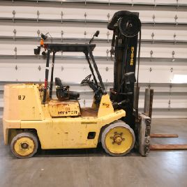 15000 lb.Hyster # S155XL, chariot élévateur, pneu rigide, mât à 3 étages, fourche de 48 ", # 13076 (3 disponibles)