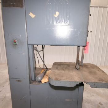 24" x 12-5/8Grobvertical band saw, 28 x 24 table,172 x1 blade,50-2030 RPM