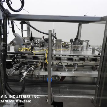 Clybourn#SPECTRUM, automatic, continuous motion, vertical, Nordson hot melt glue cartoner