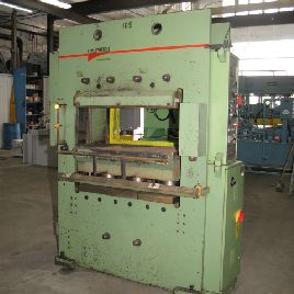 224 Ton,Italpresse#GL90, 35.5x19.75" elec. platens,13 DL,12 str,self-contained,#2654