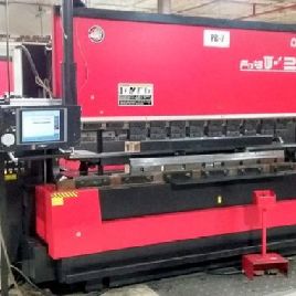 138 Ton,Amada#FBD1253NT, hydraulic,10â€™ OA,118" BH,5.9 str,15.7 thrt,AMNC-PC control,2003