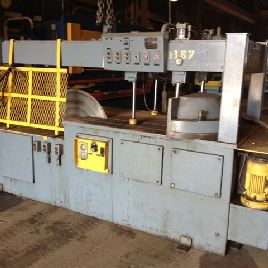 38 "Trennjaeger # PMC10, sierra circular fría, mesas de rodillos, etiqueta # 14895