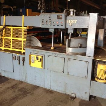 38"Trennjaeger#PMC10, circular cold saw, roller tables, tag #14895