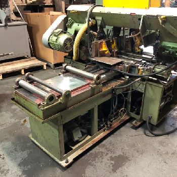 12" x 13.25Cosen#AH300H, horizontal band saw, 150.4 x 1.3 x .042 blade, 5 HP blade, infinite blade speed control