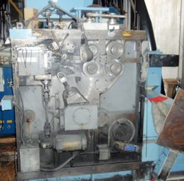 No.W420Torringtoncam coiler, .062" -.162 wire diameter, 300 FPM, feed rolls, wire guides, chuck double diameter, double pitch, 1988