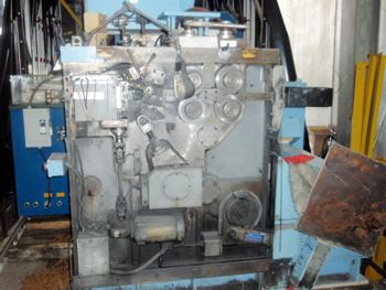 No.W420Torringtoncam coiler, .062" -.162 wire diameter, 300 FPM, feed rolls, wire guides, chuck double diameter, double pitch, 1988