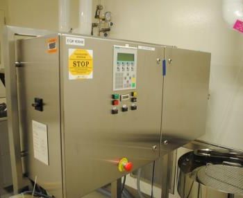 Schubert #MD, Stainless Steel stopper wash basin on Stainless Steel cart w/controls, 480 V., 2002, #45344