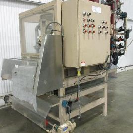 Oberlin#HB-8, fully auto pressure filter sys,280 gal. per minute,7 sq.ft.,GE PLC control