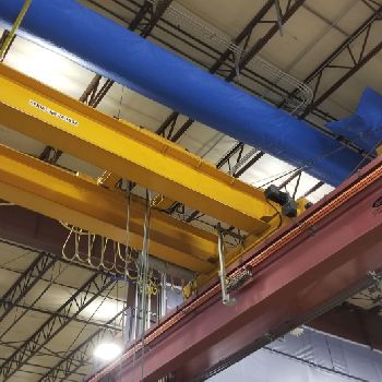 17 Ton,Kone, 57’4" span, 28’ lift, radio, VFD bridge/trolley, 1998, #1973