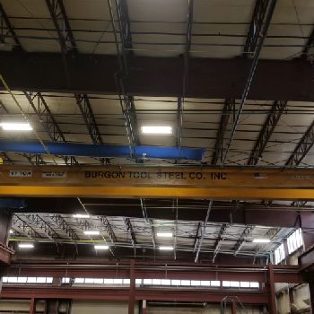 17 Ton,Kone, 57’4" span, 28’ lift, radio, VFD bridge/trolley, 1998, #1973