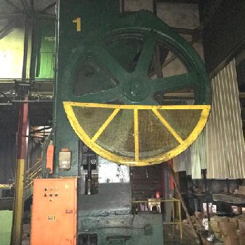 1000 Ton,Cleveland#10K, knuckle joint press,6" stroke,30 SH,A/C &amp; brake,1942,#10645