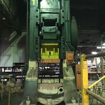 1000 Ton,Cleveland#10K, knuckle joint press,6" stroke,30 SH,A/C &amp; brake,1942,#10645