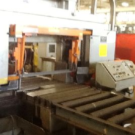 25" x 30Hem#H160XLM-DC, double column, hyd vise, 70-500 FPM, 5 HP,’95,#103159