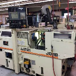 TecnoWasino #JD-1B, CNC double end turning machine, 9-27/32" swing, 2002, #3051