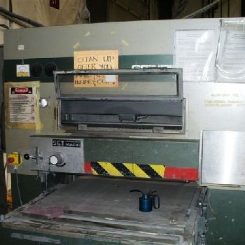 Grindingmaster#MCSB-900, deburring/finishing machine, 36" dry,new bearings,idler,1982