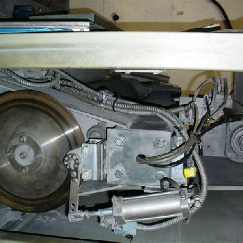 Grindingmaster#MCSB-900, deburring/finishing machine, 36" dry,new bearings,idler,1982