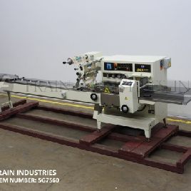 Ilapak#LYNX-SUPER, automatic, 1-up, horizontal wrapper, 20-125 products per minute, with 96" L lugged infeed conveyor