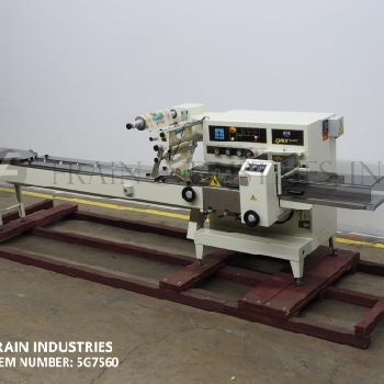 Ilapak#LYNX-SUPER, automatic, 1-up, horizontal wrapper, 20-125 products per minute, with 96" L lugged infeed conveyor