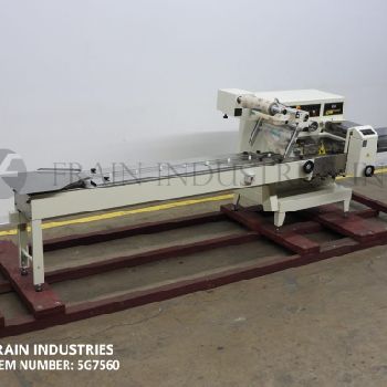 Ilapak#LYNX-SUPER, automatic, 1-up, horizontal wrapper, 20-125 products per minute, with 96" L lugged infeed conveyor