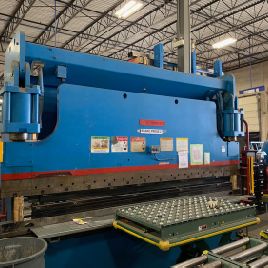 230 Ton,Cincinnati#230CB, hyd press brake,14â€™ OA,12â€™8" BH,10 stroke,8 throat,1985