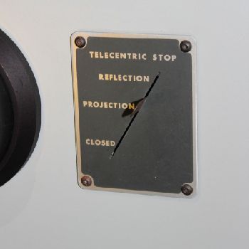 30"Jones &amp; LamsonMetrology #EPIC-230, 8.5 x 32 table,swivel adj 0-15°in/out,10,20,31.25,50x