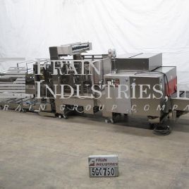 Poly Pack#CMB24DLP, continuous motion, Stainless Steel, shrink bundling with tunnel system &amp; product laner, 20-80 wpm