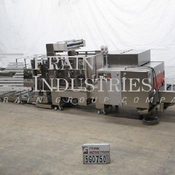 Poly Pack#CMB24DLP, continuous motion, Stainless Steel, shrink bundling with tunnel system &amp; product laner, 20-80 wpm