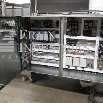 Poly Pack#CMB24DLP, continuous motion, Stainless Steel, shrink bundling with tunnel system &amp; product laner, 20-80 wpm