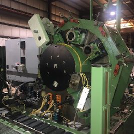 Hydromat#V8Hydraulic Trunnion, new electrical cabinet,hyd pac,chip conveyor,1998