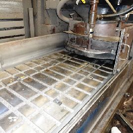 34 "x 96Mattison # 400SS, amoladora de superficie hidráulica de husillo vertical, stock # 13026j