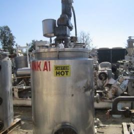 Reactor Howard de 250 gal. CE, acero inoxidable 304, con camisa, agitador