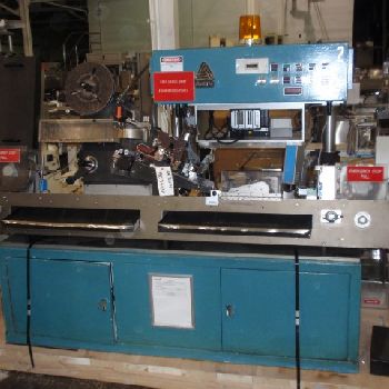 Avery#RC-17, horizontal wrap around labeler, rated up to 350 per minute, serial #403114, #33131